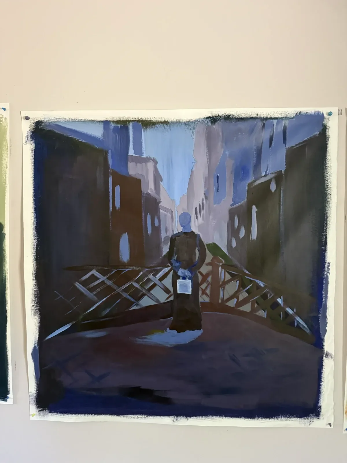 Canal bridge painting