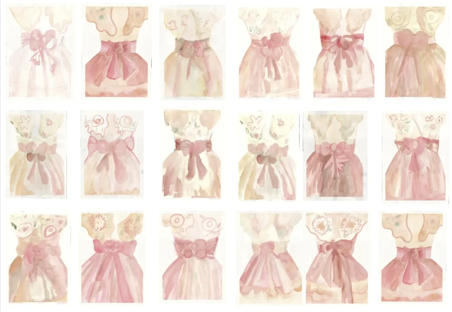 Taxonomy of Memory — watercolor series by Angie Rangel, 2025